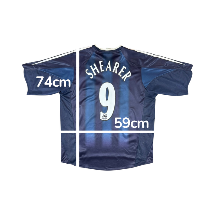 2004-05 Newcastle United Adidas Away Shirt SHEARER #9 - 8/10 - (XL)