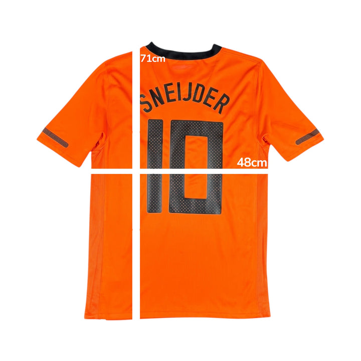 2010-11 Netherlands Nike Home Shirt #10 SNEIJDER Player Authentic - 8/10 - (S)