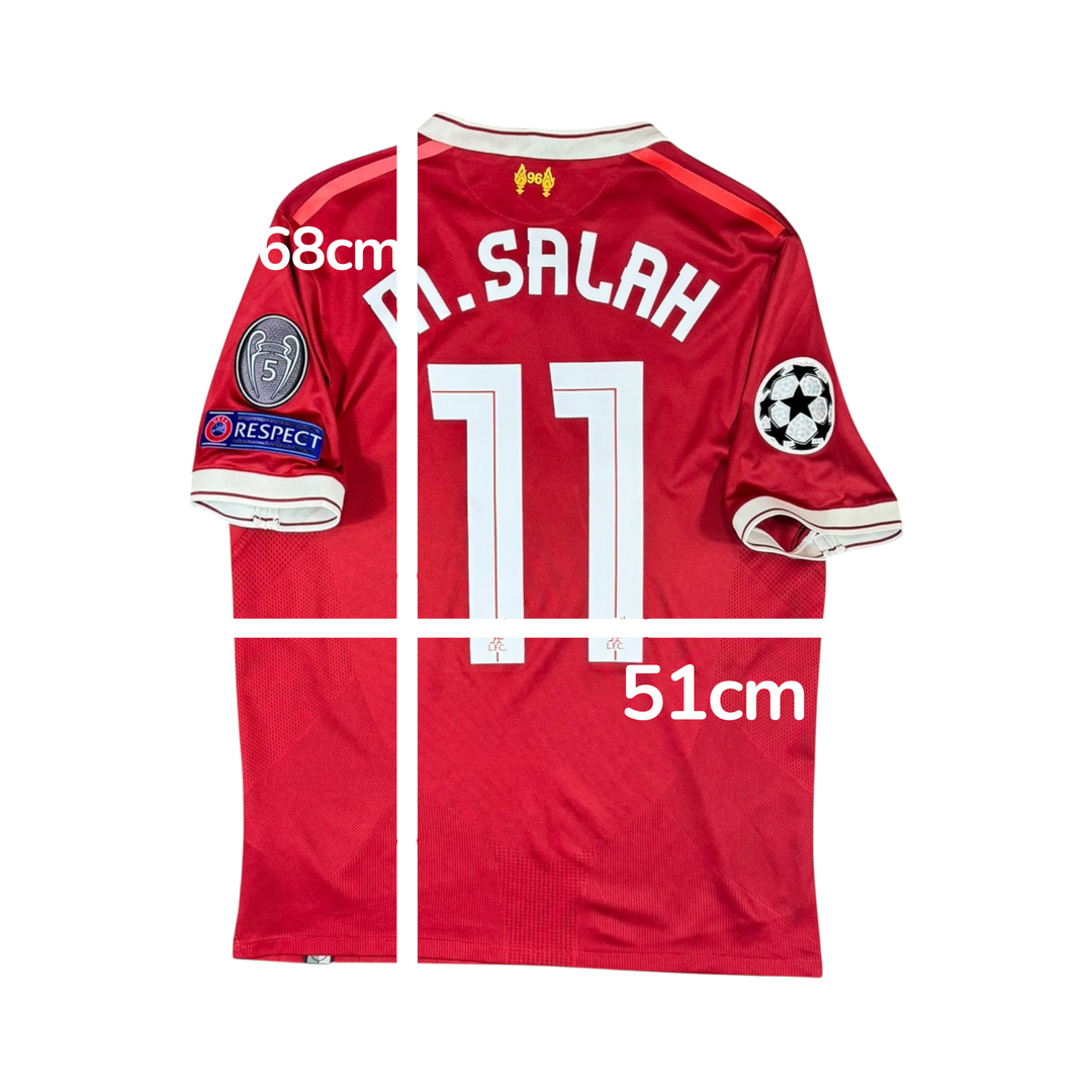 2017-18 Liverpool New Balance Home Shirt M. SALAH #11 - 9/10 - (S)