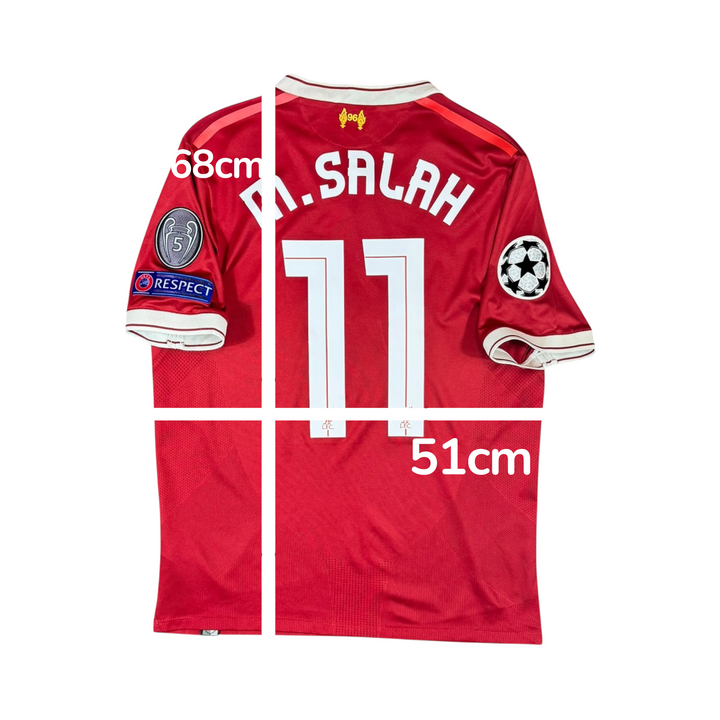 2017-18 Liverpool New Balance Home Shirt M. SALAH #11 - 9/10 - (S)