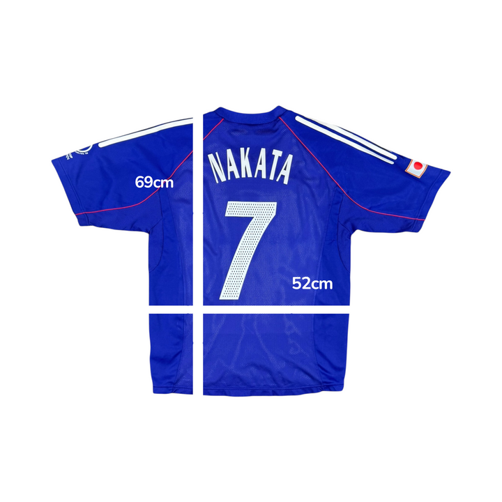 2002 Japan Adidas Home Player Authentic Shirt #7 NAKATA - 9/10 - (L)