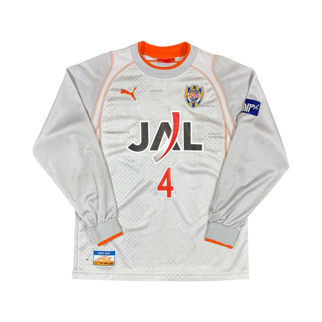 2005-06 Shimizu S-Pulse Puma Away L/S Shirt #4 - 8/10 - (L)