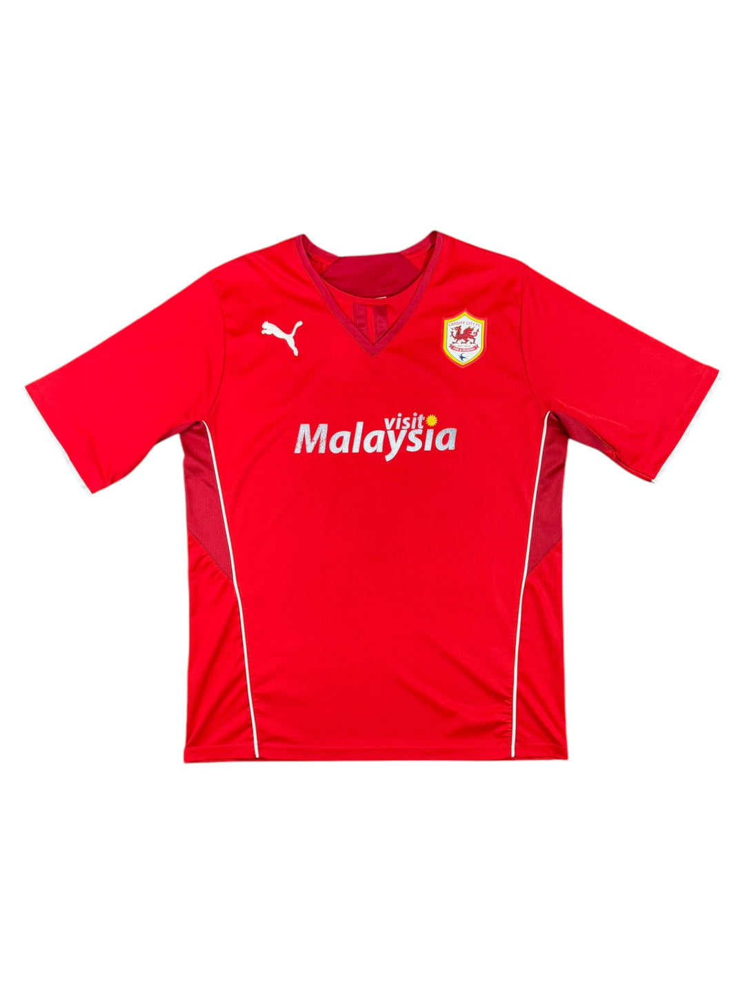 2013/14 Cardiff City Puma Football Shirt - 7/10 - (L)