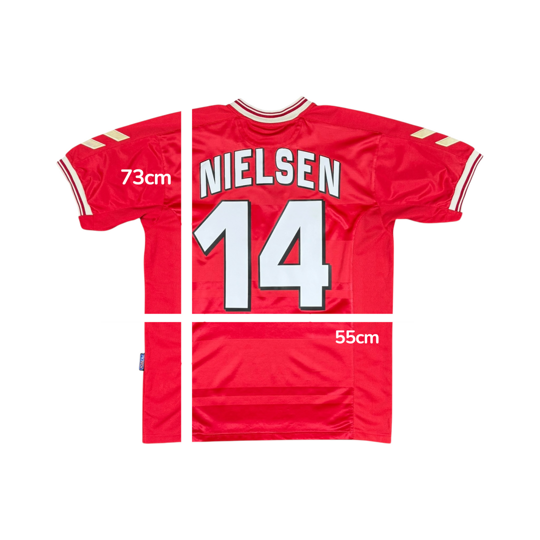 2000-02 Denmark Home Shirt #14 NIELSEN - 9/10 - (L)