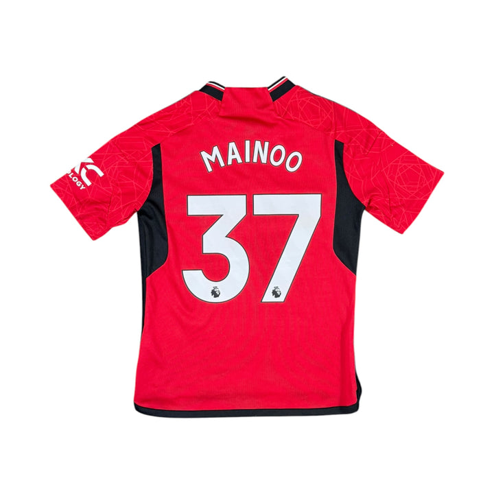 2023-24 Manchester United Home Shirt MAINOO #37 - 9/10 - (11-12 Years)