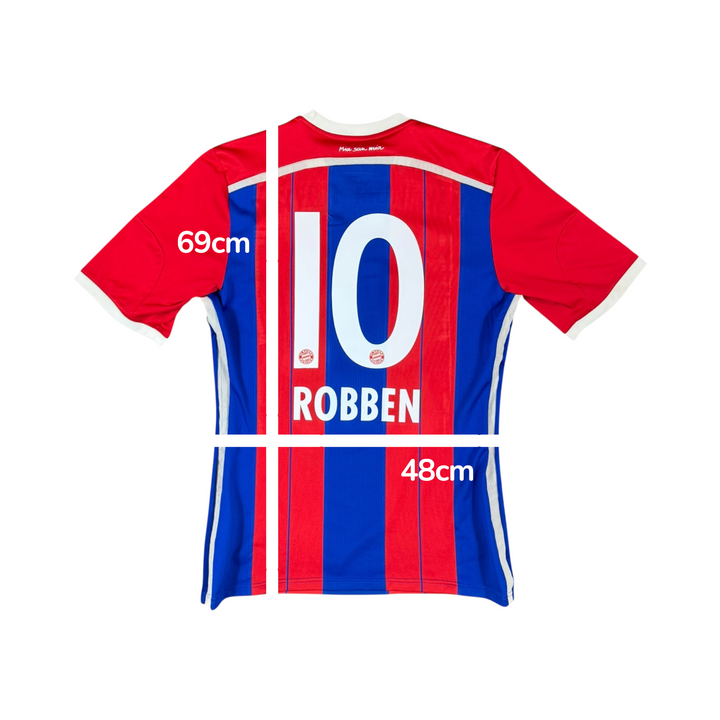 2014-15 Bayern Munich Adidas Home Shirt Robben #10 - 7/10 - (M)
