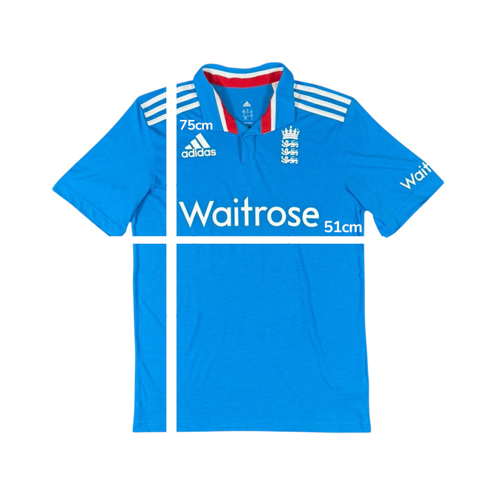 2014-15 England Cricket Adidas Home Shirt - 9/10 - (M)