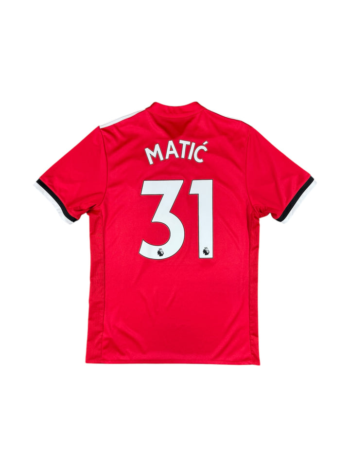 2017/18 Manchester United Adidas Home Football Shirt #31 MATIC - 9/10 - (M)