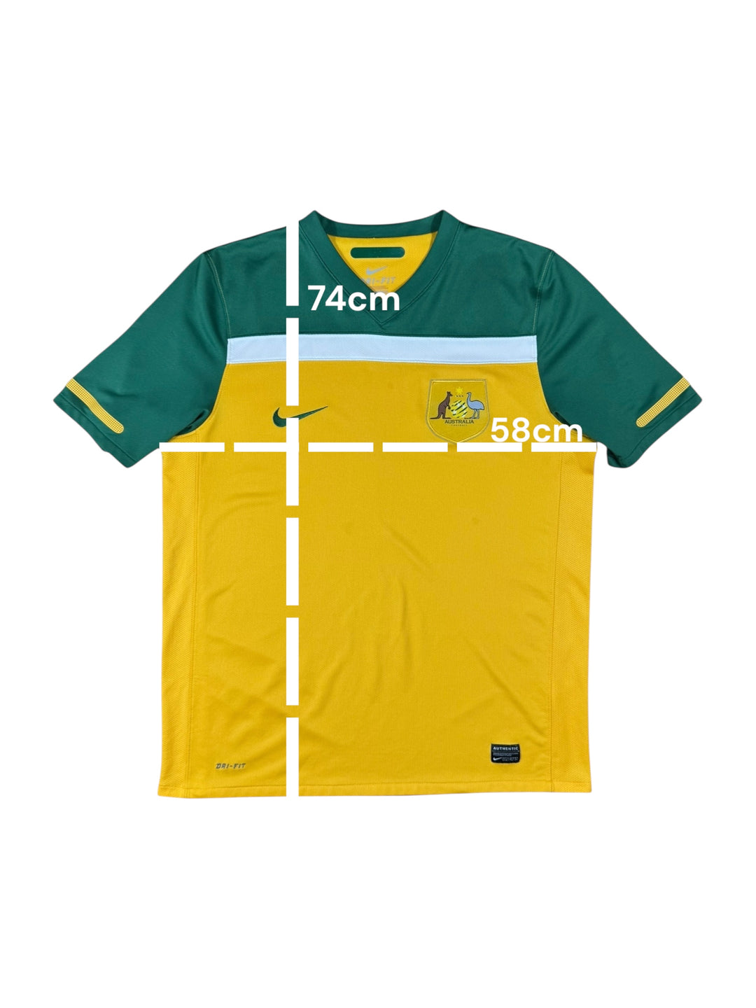 2010/12 Australia Nike Home Football Shirt - 9/10 - (L)