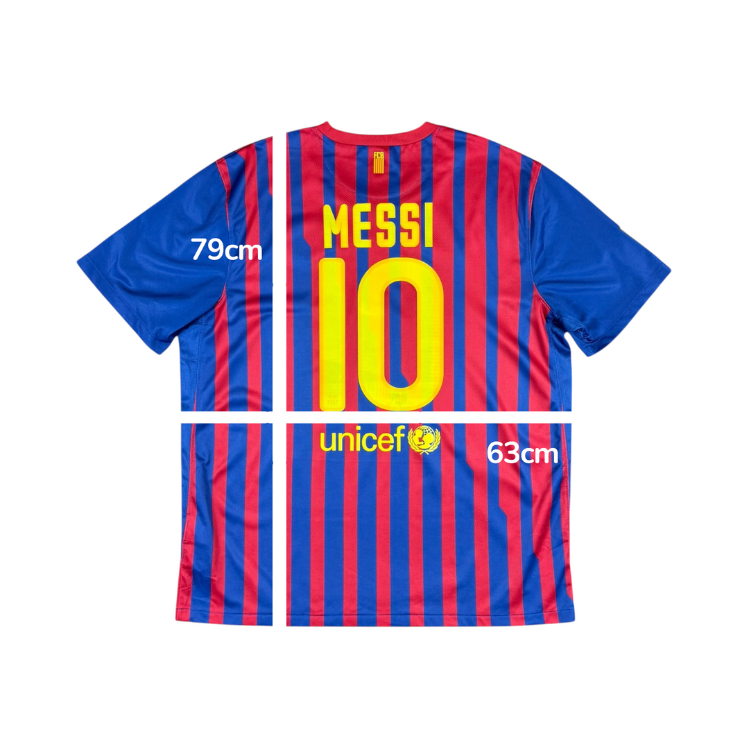 2011-12 Barcelona Nike Home Shirt #10 MESSI - 9/10 - (2XL)