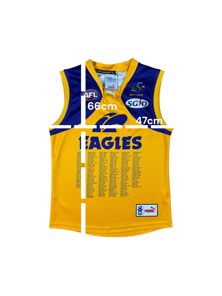 2006 West Coast Eagles Puma AFL Jersey - 8/10 - (M)