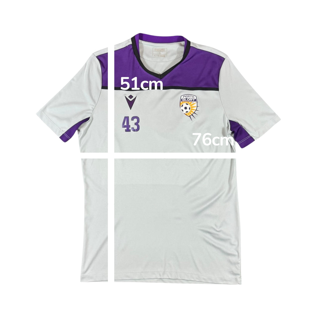 2017-18 Perth Glory Macron Training Shirt #43 - 7/10 - (L)