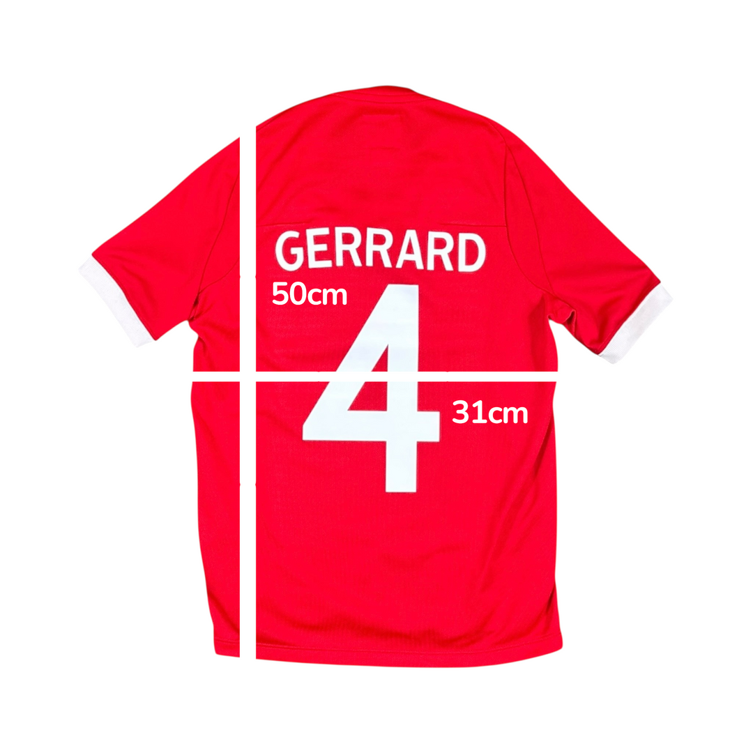 2010-11 England Umbro Away Shirt #4 GERRARD - 9/10 - (6-7 Years)