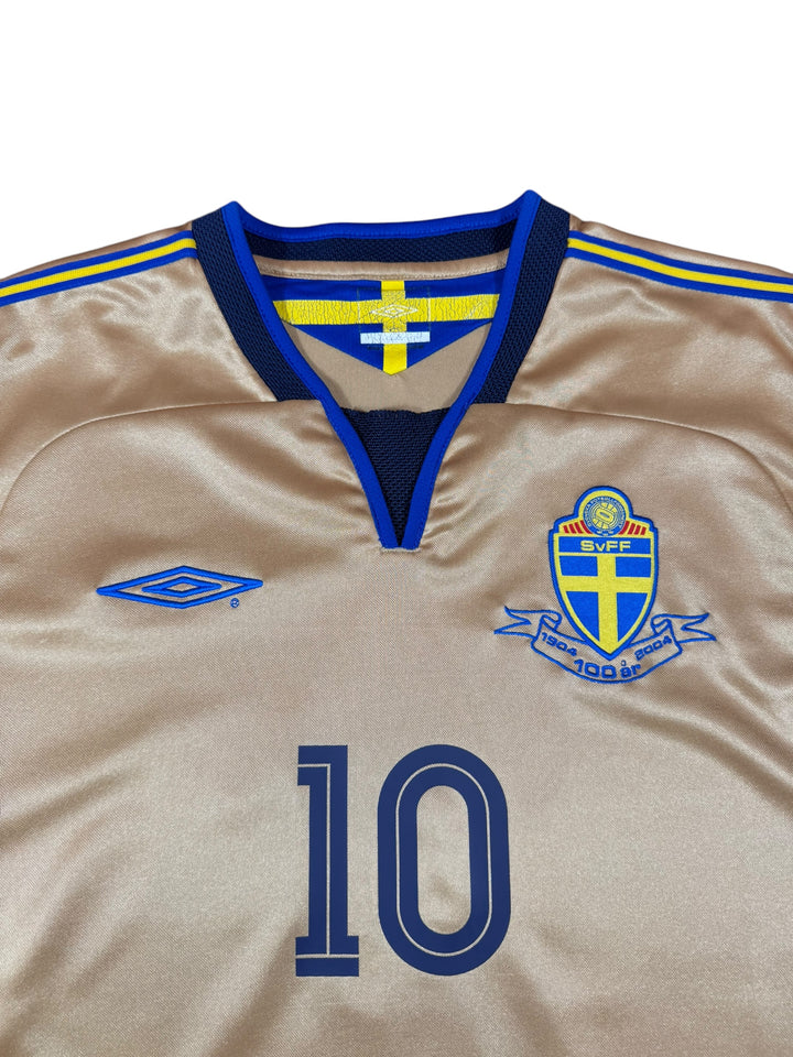 2004 Sweden Umbro Centenary Football Shirt #10 IBRAHIMOVIC - 8/10 - (M)