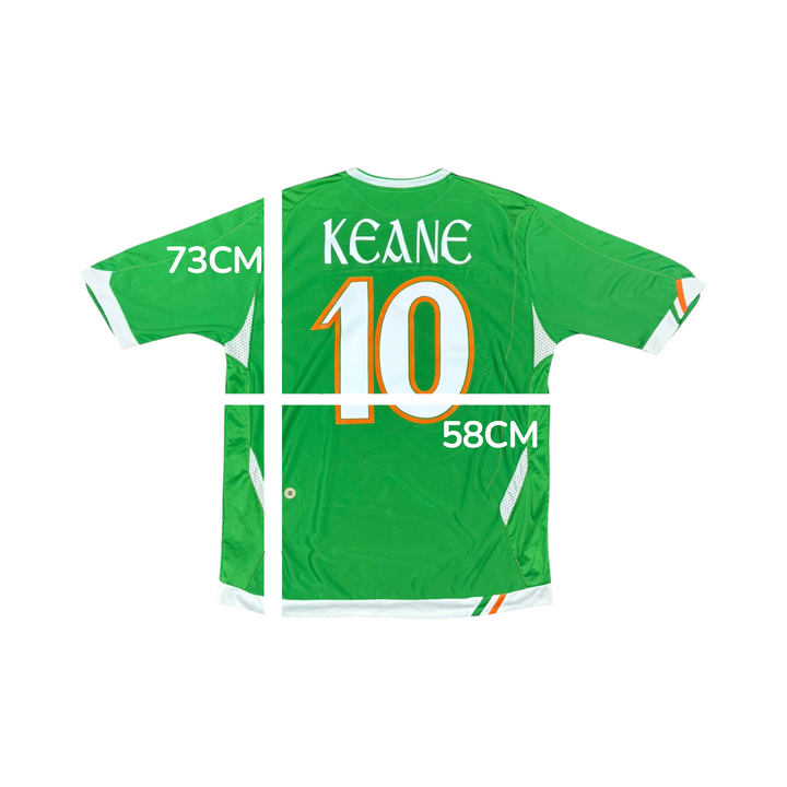 2008-10 Ireland Umbro Home Shirt KEANE #10 - 9/10 - (XL)