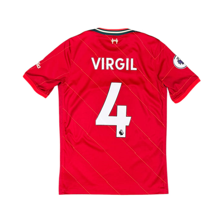2021-22 Liverpool Home Shirt VIRGIL #4 - (13-14 Years)