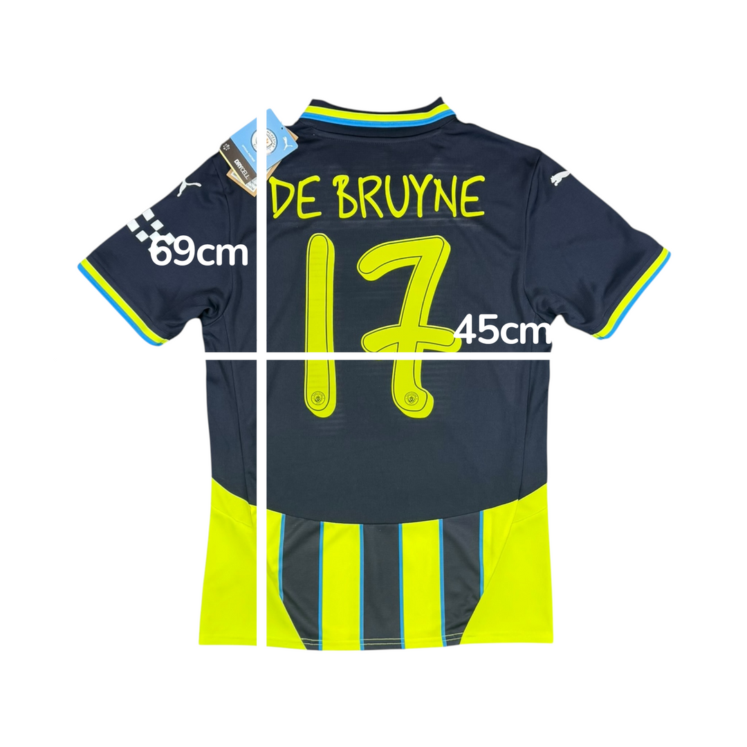 2024-25 Manchester City Puma Away Shirt #17 DE BRUYNE Brand New (S)