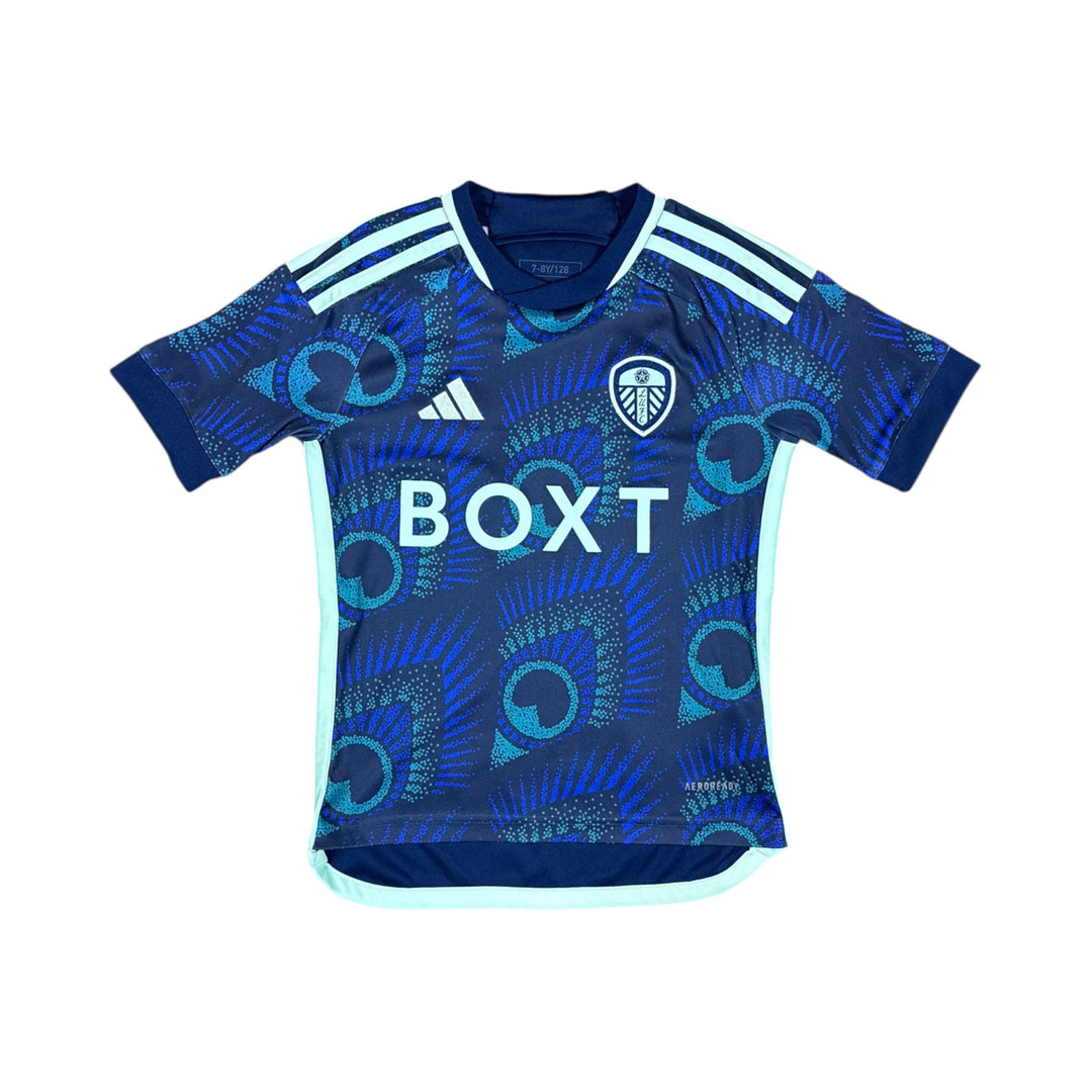2023-24 Leeds Adidas Away Shirt #9 BAMFORD - 10/10 - (7-8 Years)