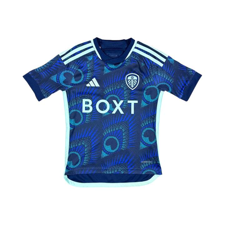 2023-24 Leeds Adidas Away Shirt #9 BAMFORD - 10/10 - (7-8 Years)