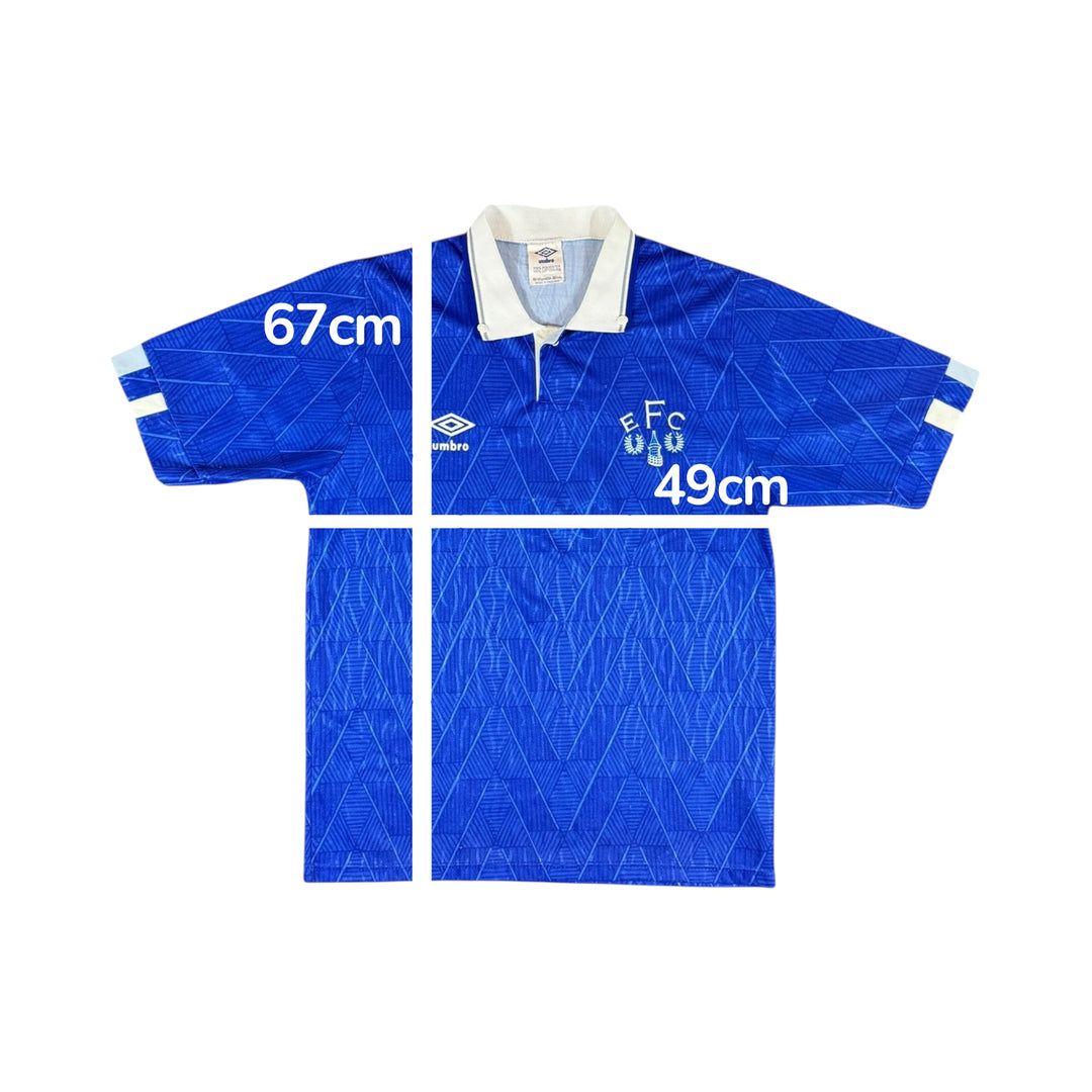 1989-91 Everton Umbro Home Shirt - 7/10 - (15-16 Years)