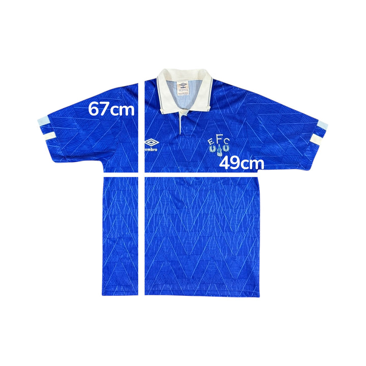 1989-91 Everton Umbro Home Shirt - 7/10 - (15-16 Years)