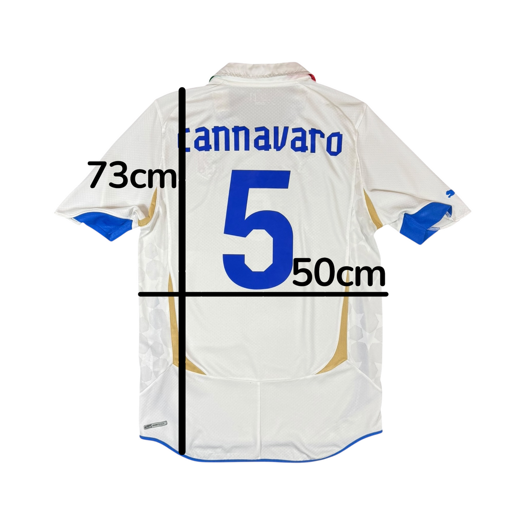 2010-12 Italy Puma Away Shirt CANNAVARO #5 - 9/10 - (M)