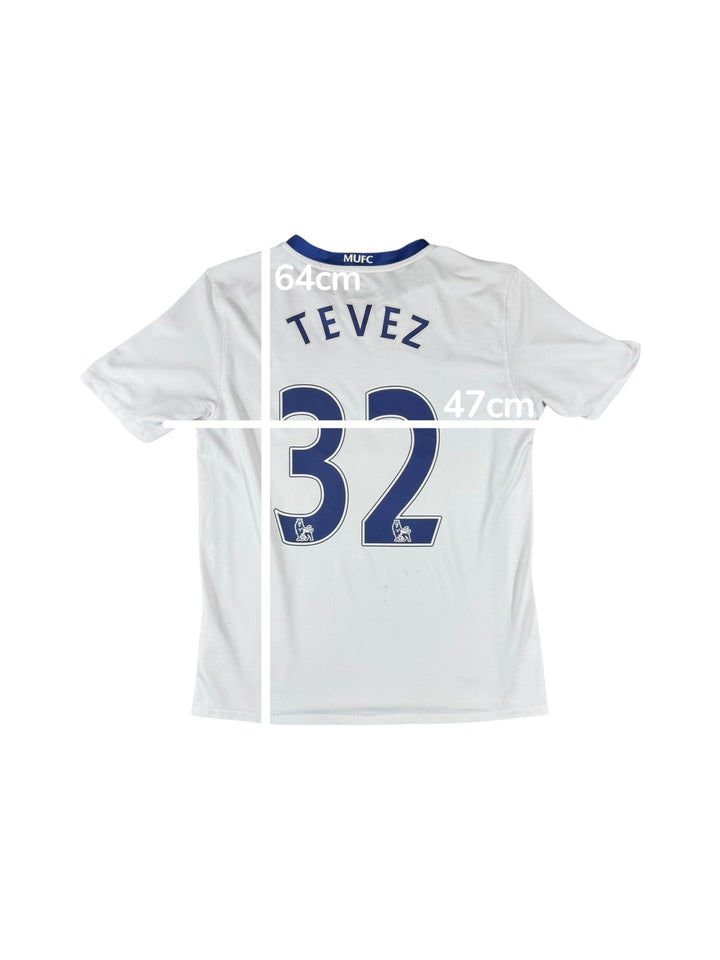 2008/10 Manchester United Nike Away Shirt #32 TEVES - 7/10 - (13-15 Years)