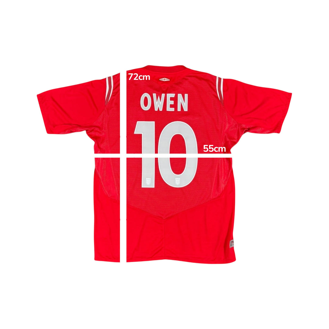 2004-06 England Umbro Away Shirt #10 OWEN - 8/10 - (L)