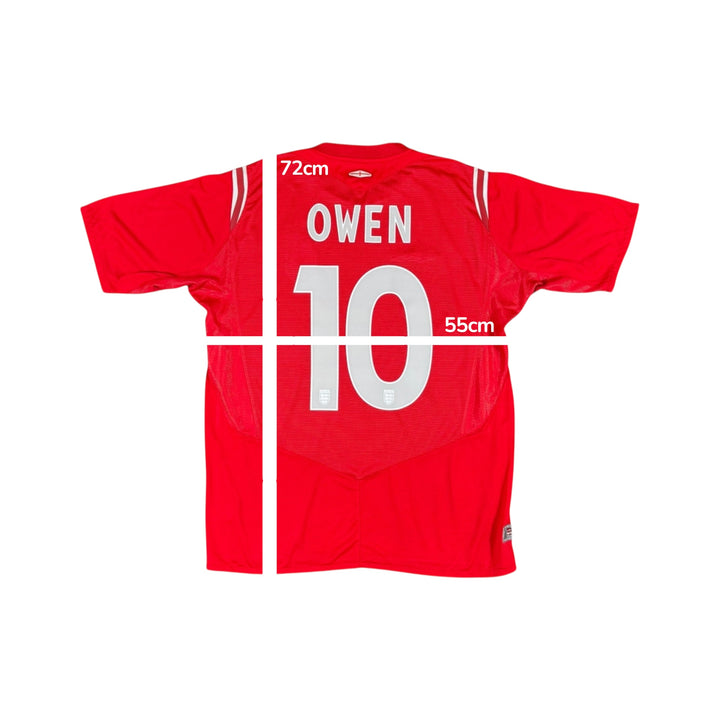 2004-06 England Umbro Away Shirt #10 OWEN - 8/10 - (L)