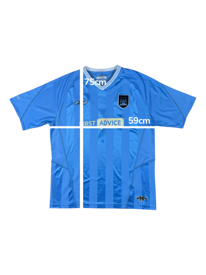 2003/04 Manchester City Reebok Home Football Shirt - 7/10 - (XL)