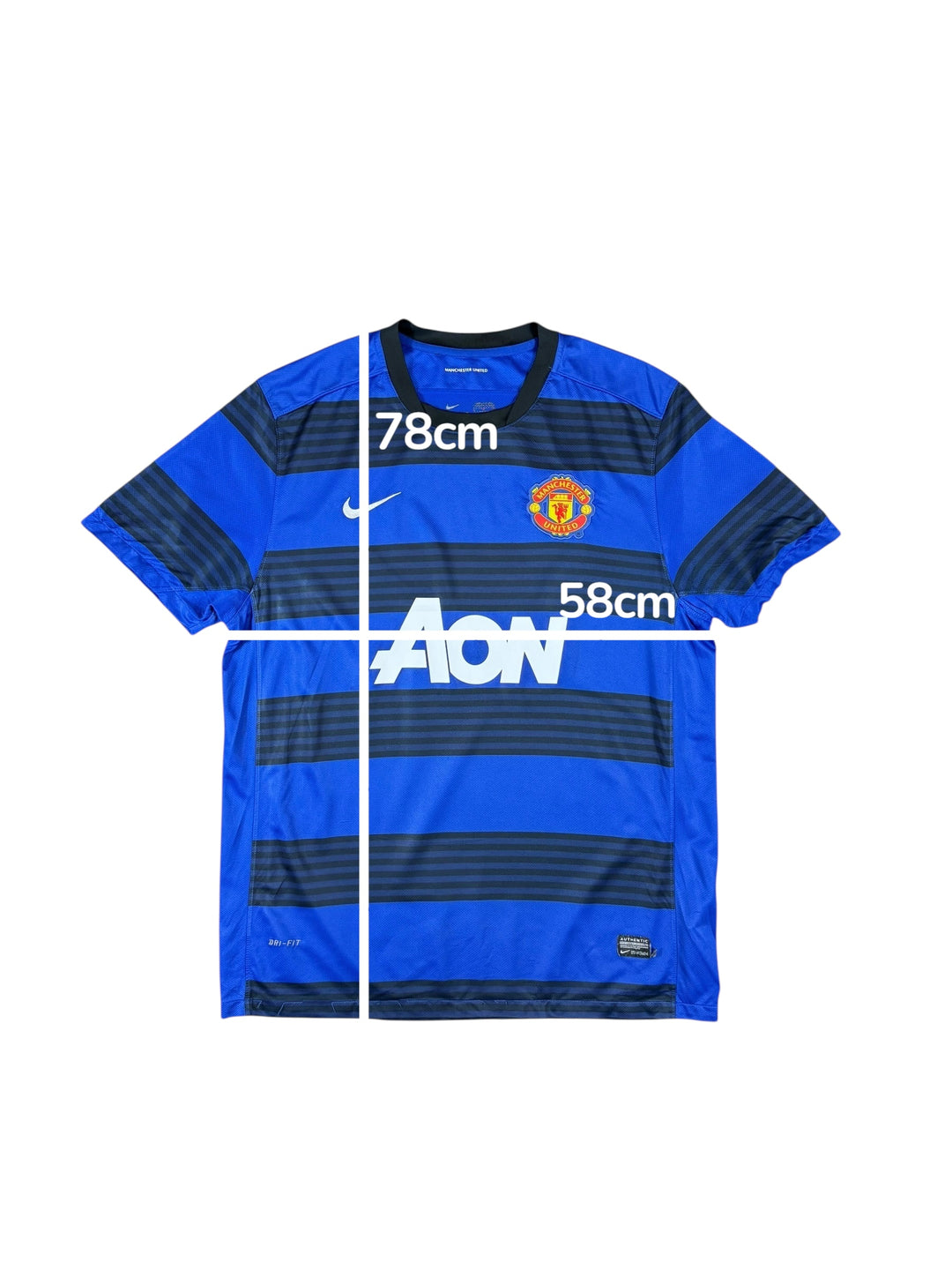2011/12 Manchester United Nike Away Shirt - 7/10 - (XL)