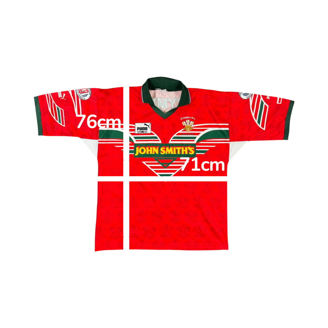 1995 Wales Puma Rugby League Shirt - 9/10 - (XL)