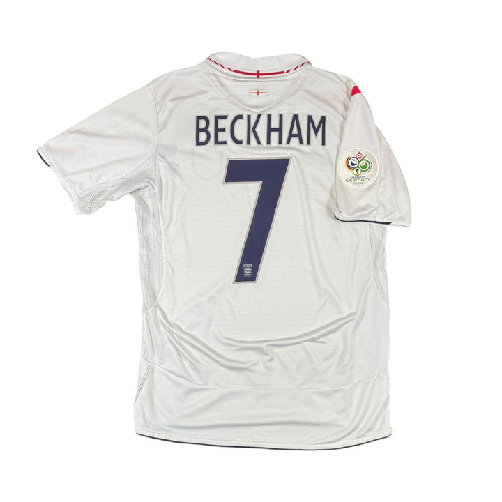 2005-06 England Umbro Home Shirt BECKHAM #7 - 7/10 - (M)