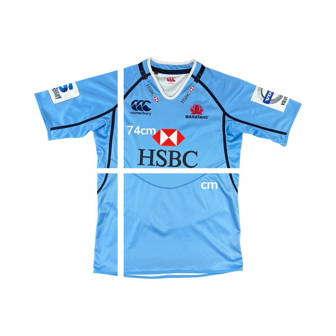 2013 Waratahs Canterbury Home Rugby Shirt - 8/10 - (M)