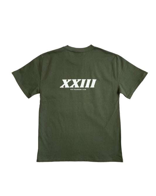 First Street Founders Club Tee Olive Green