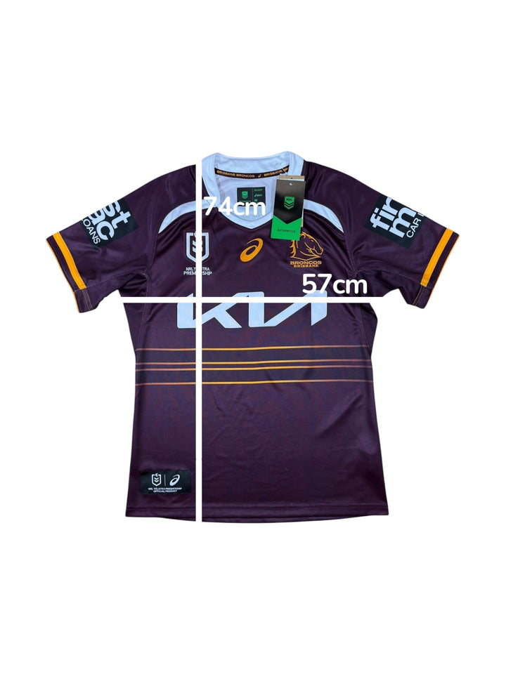 2025 Brisbane Broncos ASICS Home Rugby NRL Shirt (M)