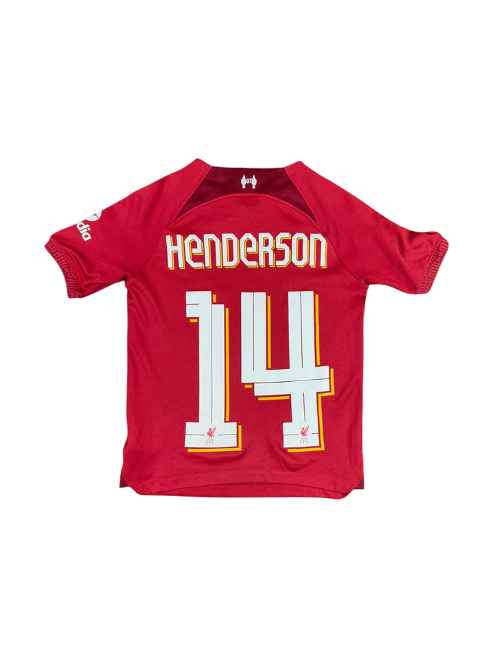 2022/23 Liverpool Home Shirt #14 Henderson - 7/10 - (9-10 Years)