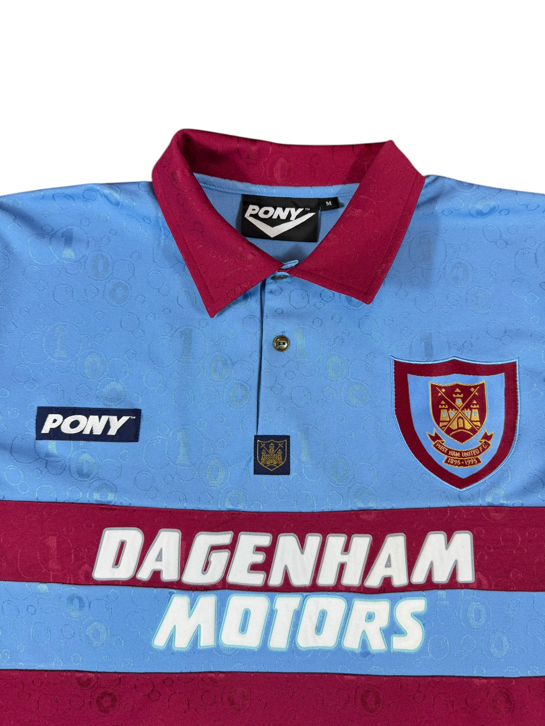 1995/96 West Ham Pony Football Shirt Re-Issue - 9/10 - (M)