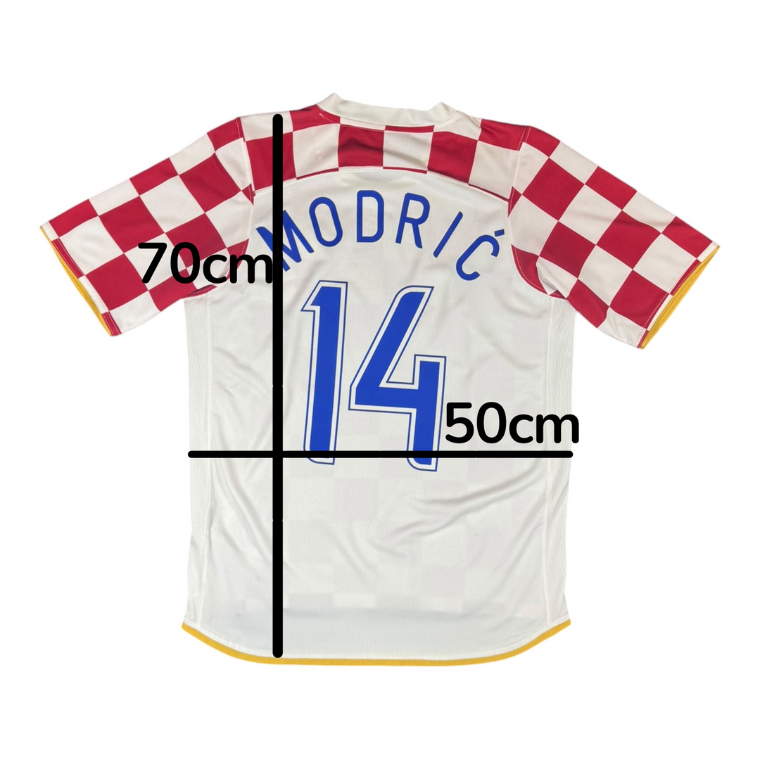 2006-08 Croatia Home Shirt MODRIC #14 - 8/10 - (XL)