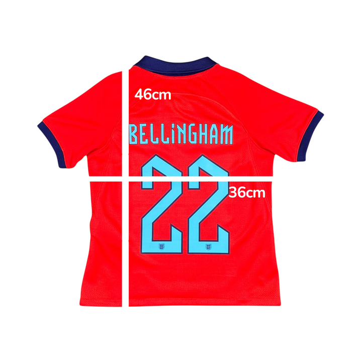 2022-23 England Nike Away Shirt #22 BELLINGHAM - 10/10 - (8-9 Years)
