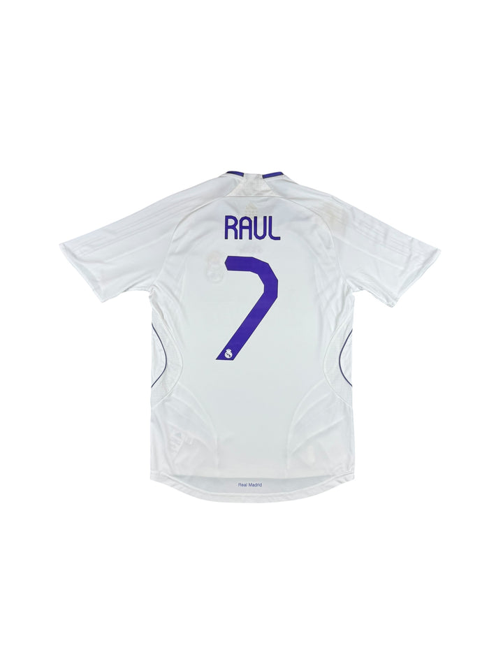 2007-08 Real Madrid Adidas Home Shirt #7 RAUL - 8/10 - (S)