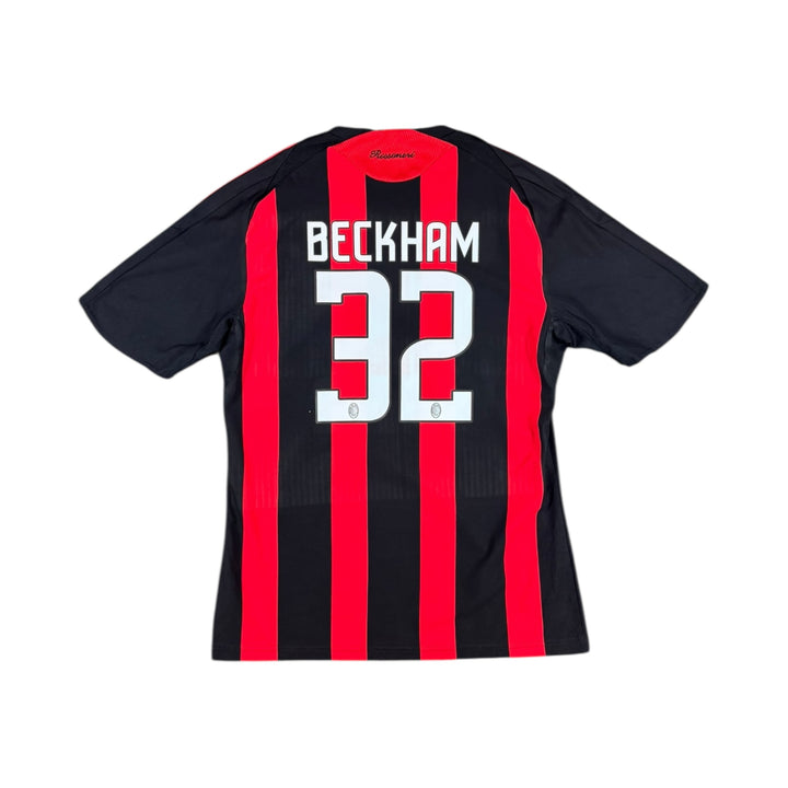 2008-09 AC Milan Adidas Home Shirt #32 BECKHAM - 9/10 -
