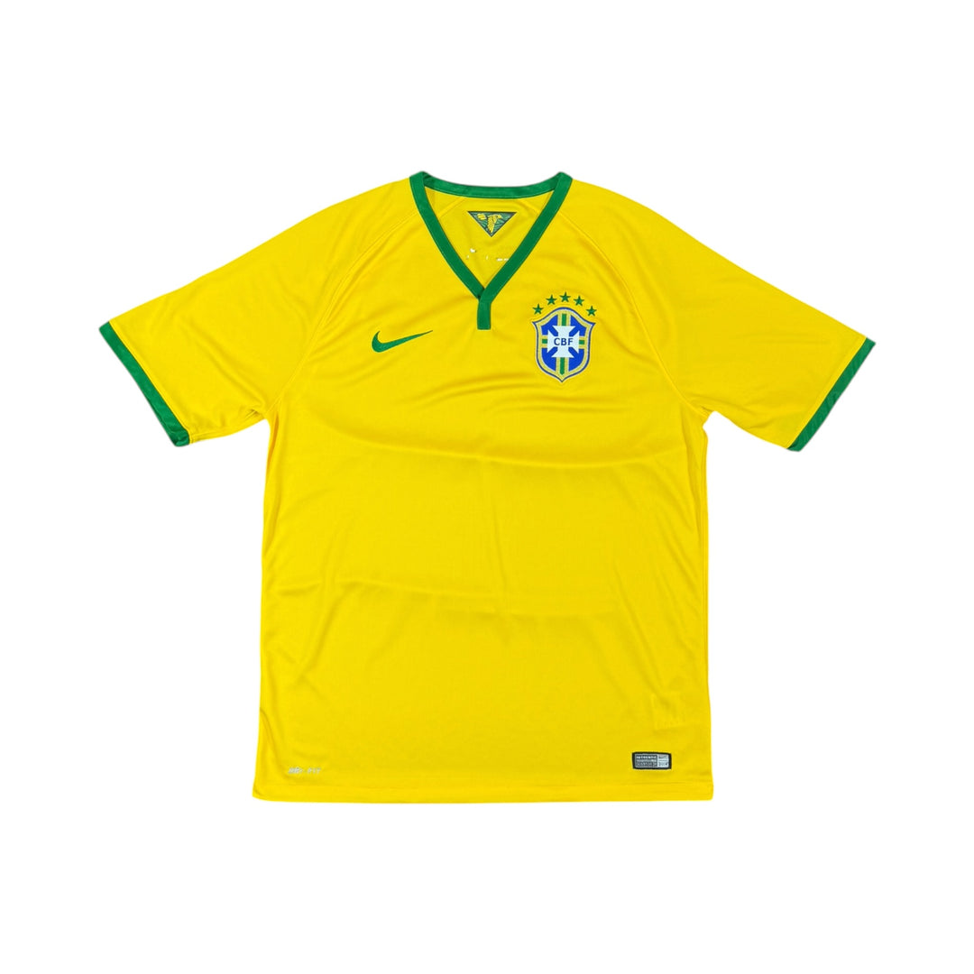 2014-15 Brazil Nike Home Shirt - 8/10 - (L)
