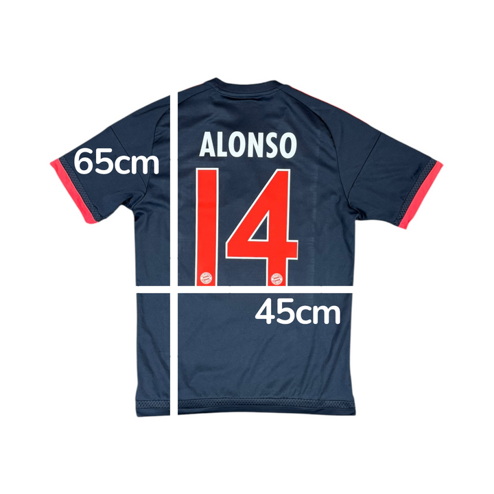 2015-16 Bayern Munich Third Shirt ALONSO #14 - 7/10 - (S)