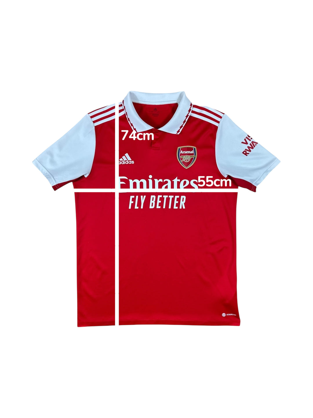 2022/23 Arsenal Adidas Home Football Shirt - 8/10 - (L)