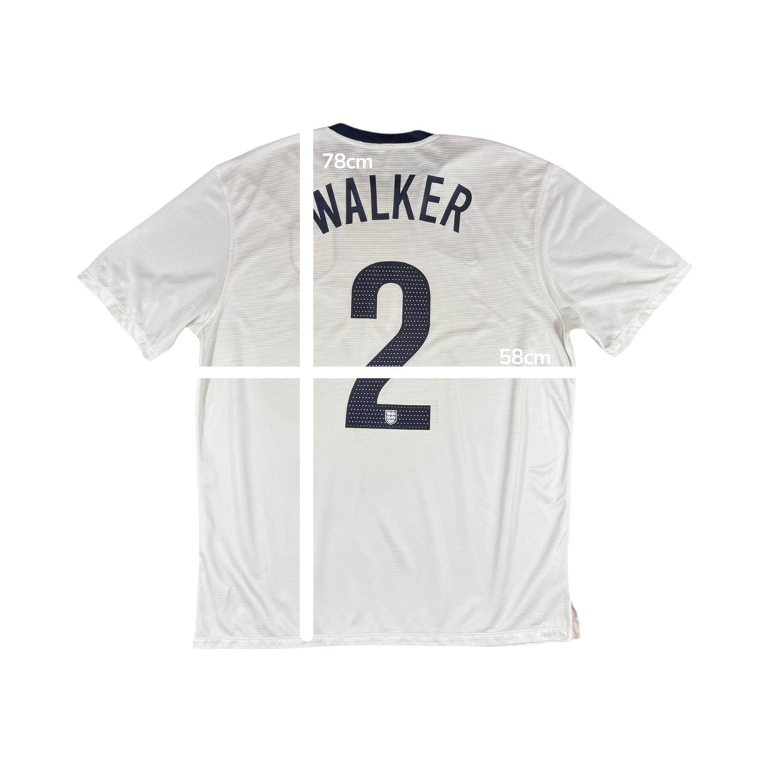 2013-14 England Nike Home Shirt #2 WALKER - 8/10 - (XL)