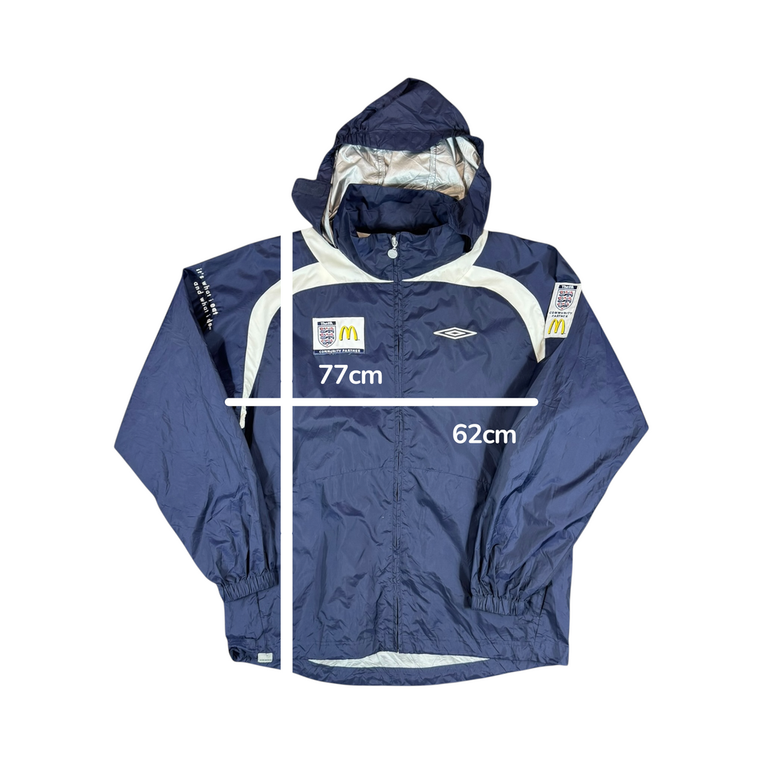 2008-10 England Umbro Windbreaker Jacket FA Community Partner - 9/10 - (L)