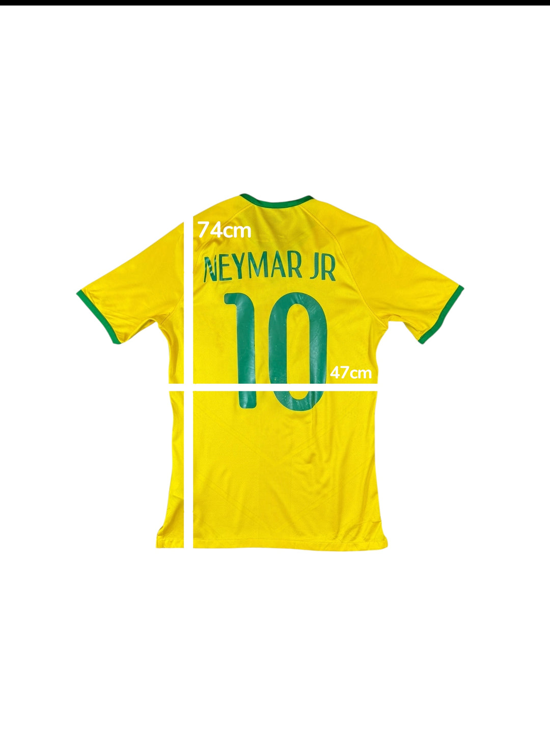 2014-15 Brazil Nike Home Shirt Player Authentic #10 NEYMAR JR - 7/10 - (M)