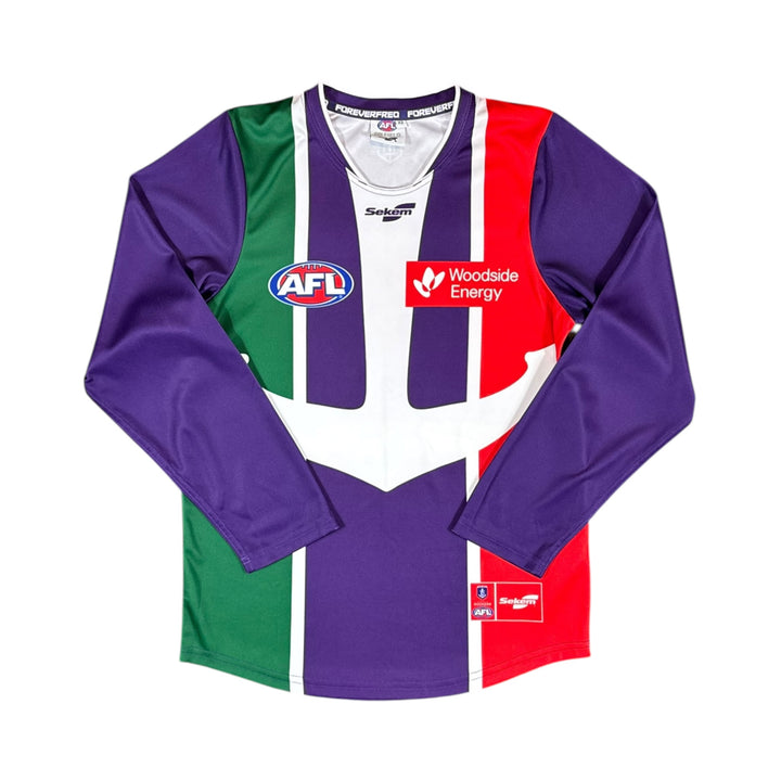 2023 Fremantle Dockers Sekem Longsleeve Home AFL Jersey - 9/10 - (XS)