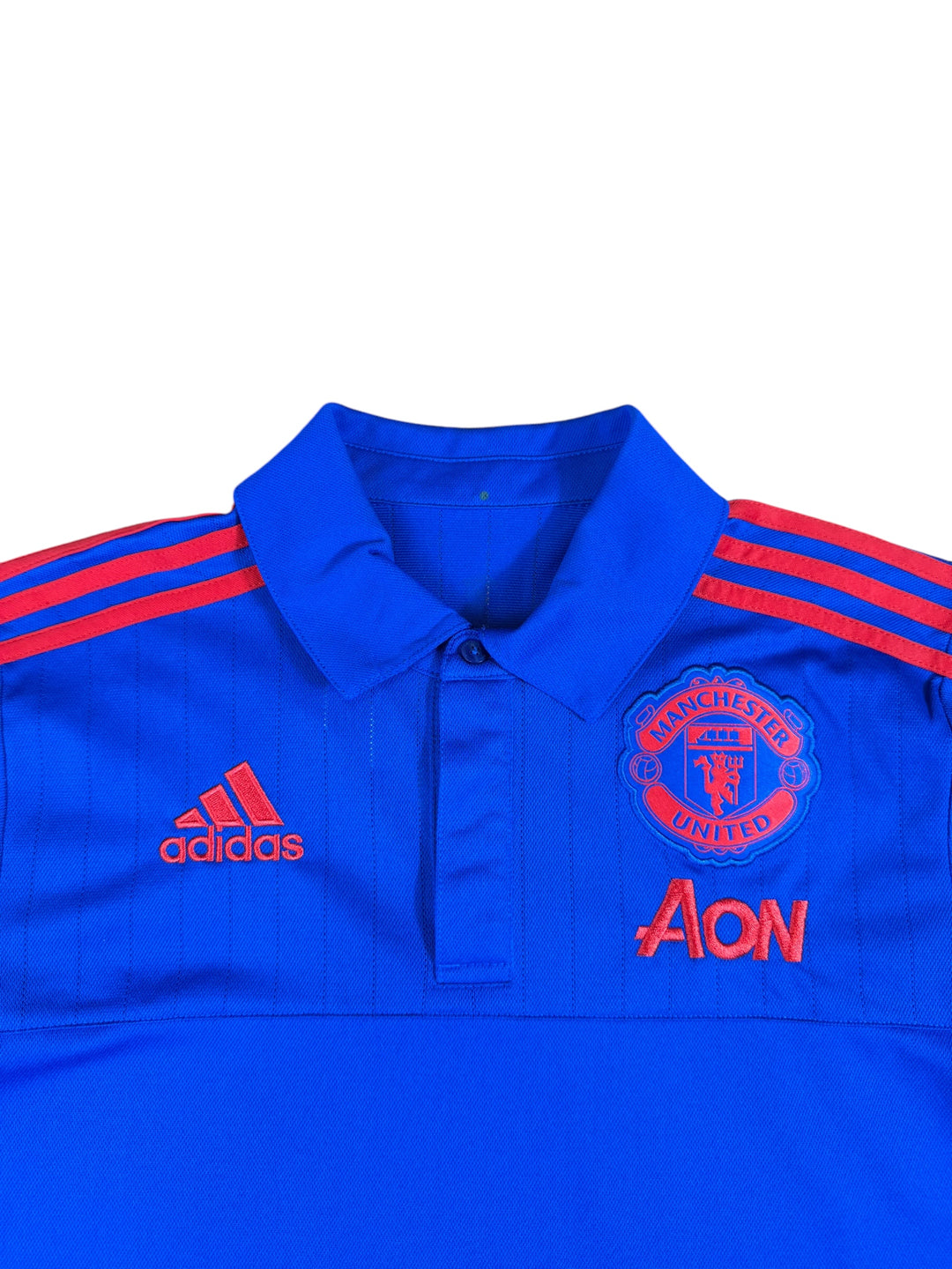 2015/16 Manchester United Adidas Football Polo - 8/10 - (L)